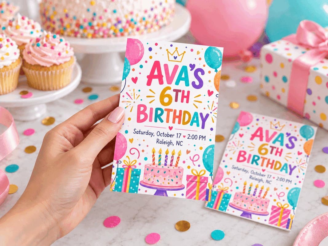 4×6 Custom Invitations - Image 3