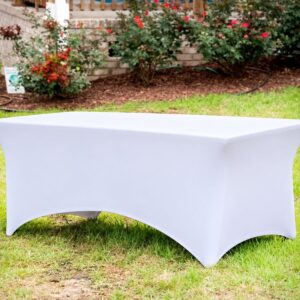 White 6ft Rectangular Table with Linens (included complimentary)