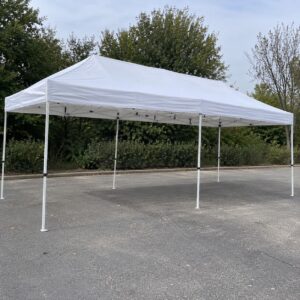 White 10x20 Canopy tent rental
